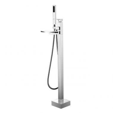 Contemporary Freestanding Tub Faucet with Handshower