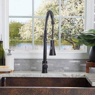 Kally Collection Kitchen Faucet with Pull Down Spring Spout