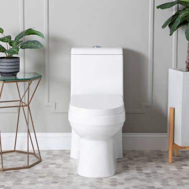 Philo Modern Elongated One-Piece Toilet with Seat