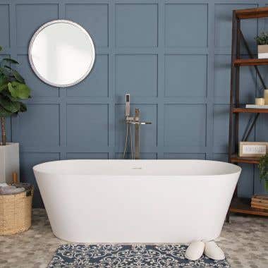 Lifestyle View - Lyla 65 Inch Double Ended Matte Tub 