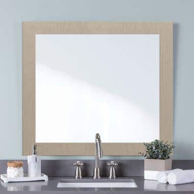 Everett 36 Inch Vanity Mirror - Light Oak