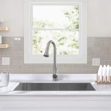 Stainless Steel 32 Inch Zero-Radius Single Bowl Undermount Kitchen Sink