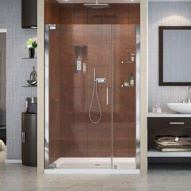 Lifestyle - Elegance 39-41 Inch W x 72 Inch H Frameless Pivot Shower Door - Clear Glass