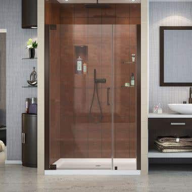 Lifestyle - Elegance 46-48 Inch W x 72 Inch H Frameless Pivot Shower Door - Clear Glass