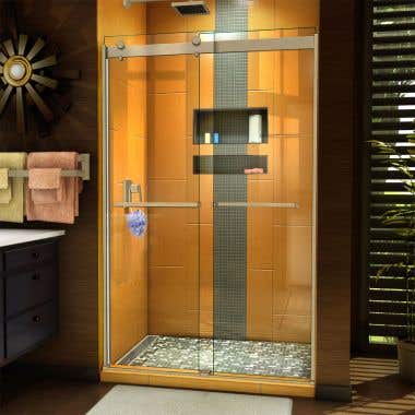 Lifestyle - Sapphire 44-48 Inch Semi-Frameless Bypass Shower Door - Clear Glass