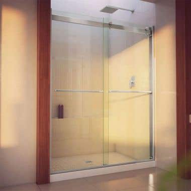 Lifestyle - Essence-H 56-60 Inch Semi-Frameless Bypass Shower Door - Clear Glass