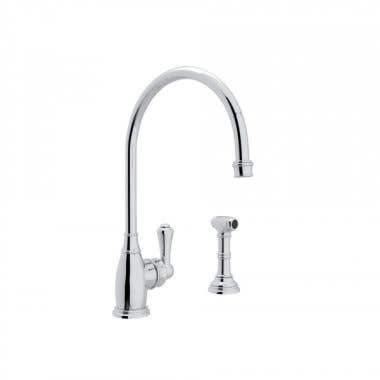 ROHL Perrin & Rowe Single Lever/Hole Kitchen Faucet with Sidespray