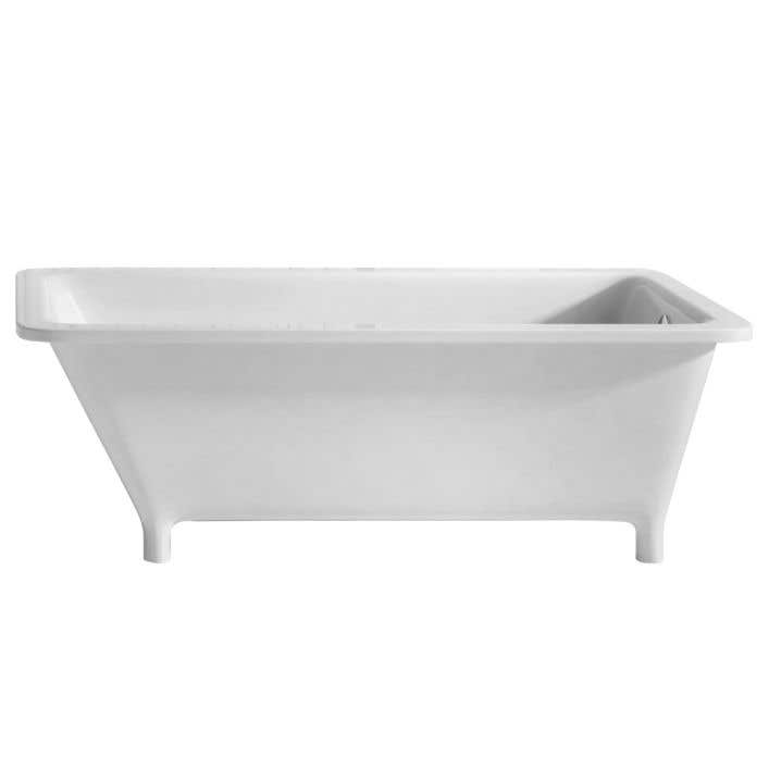 67 Inch Right Drain Freestanding Tub, What Is A Right Drain Bathtub