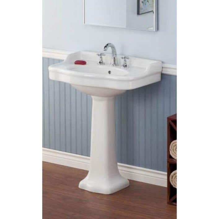 Cheviot Antique Pedestal Sink C350lwh, Large Pedestal Bathroom Sinks