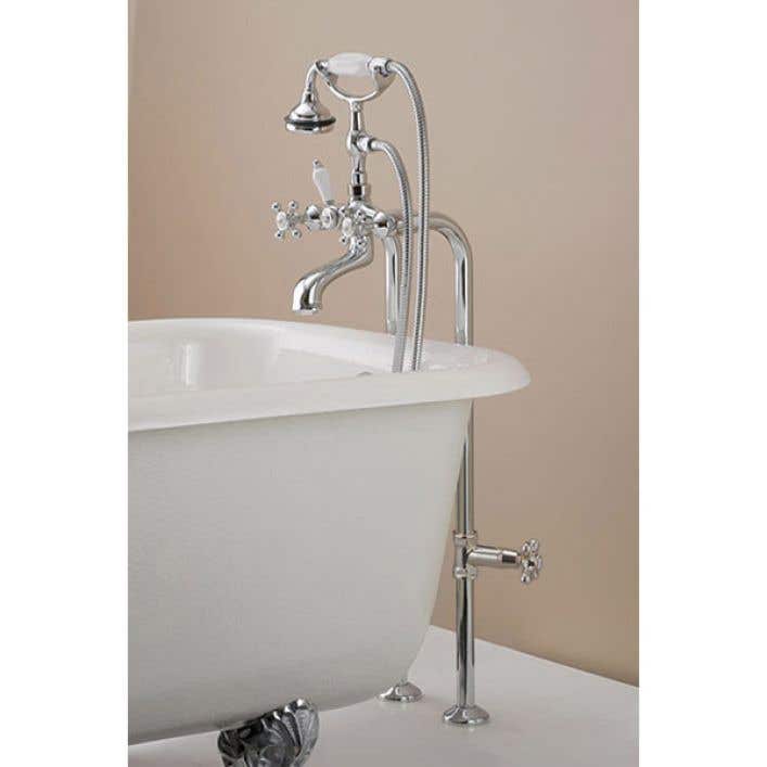 Freestanding Claw Foot Tub Hand Shower, How To Turn Off Bathtub Water Supply