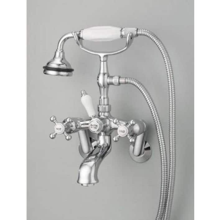 Bathroom Wall Mount Adjustable Hand, Bathtub Spout With Hand Shower Connection
