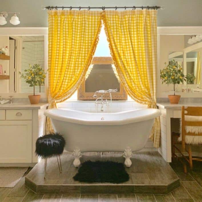 Ss Acrylic Double Slipper Clawfoot, Claw Tub Shower Curtain Ideas