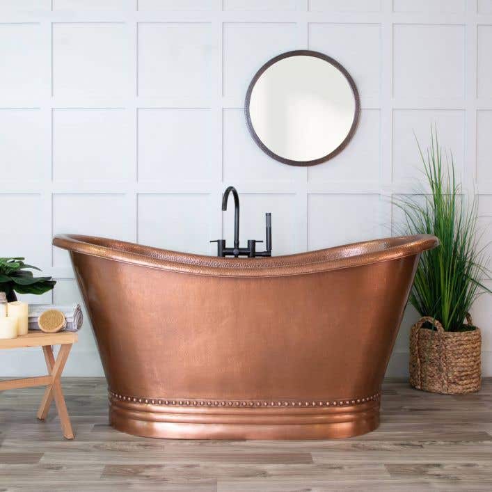 Duncan 66 Inch Copper Freestanding, Copper Bathtub Benefits