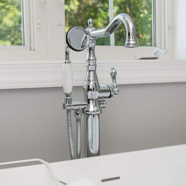 Traditional Freestanding Tub Faucet, Freestanding Bathtub Faucet