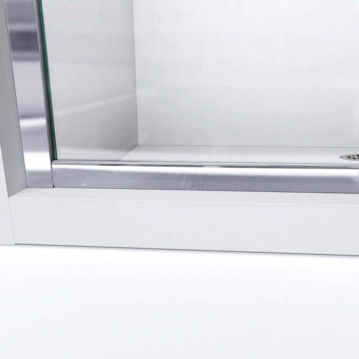 Semi Frameless Sliding Shower Door, Dreamline Infinity Z 72 Inch Semi Frameless Sliding Shower Door