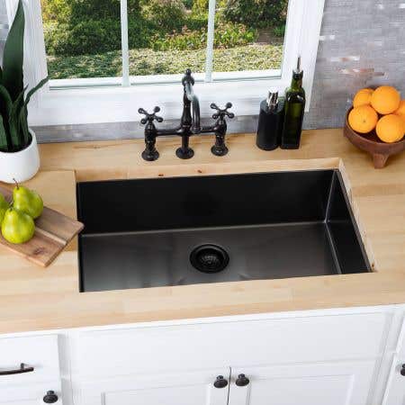 Stainless Steel 32 Inch Single Bowl Undermount Kitchen Sink