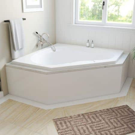 Peoria 60 x 60 Acrylic Drop-In Bathtub with Center Drain