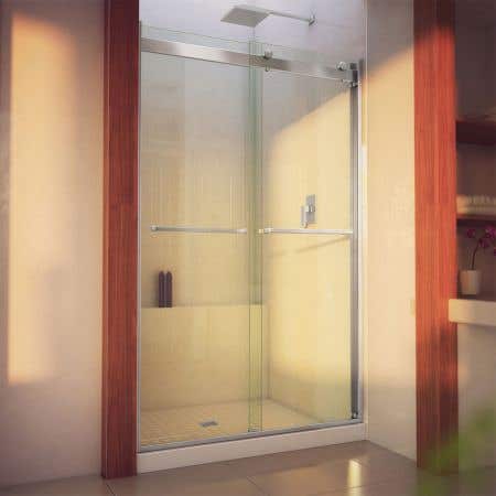 Lifestyle - Essence-H 44-48 Inch Semi-Frameless Bypass Shower Door - Clear Glass