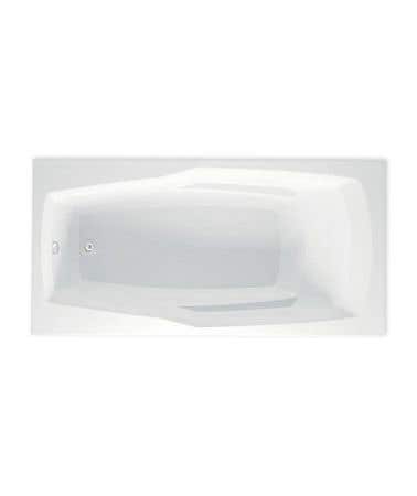 Ascot II 66 Inch Acrylic Drop-in Universal Drain Bathtub - White