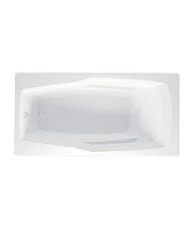Ascot III 72 Inch Acrylic Drop-in Universal Drain Bathtub - White