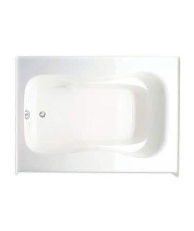Marratta 60 Inch Acrylic Alcove Left-Hand Drain Bathtub - White
