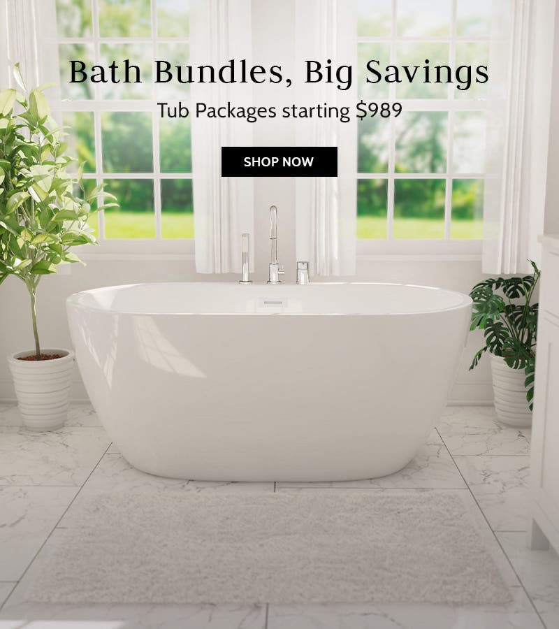 Bath Bundles, Big Savings. Tub Packages Starting at $989.