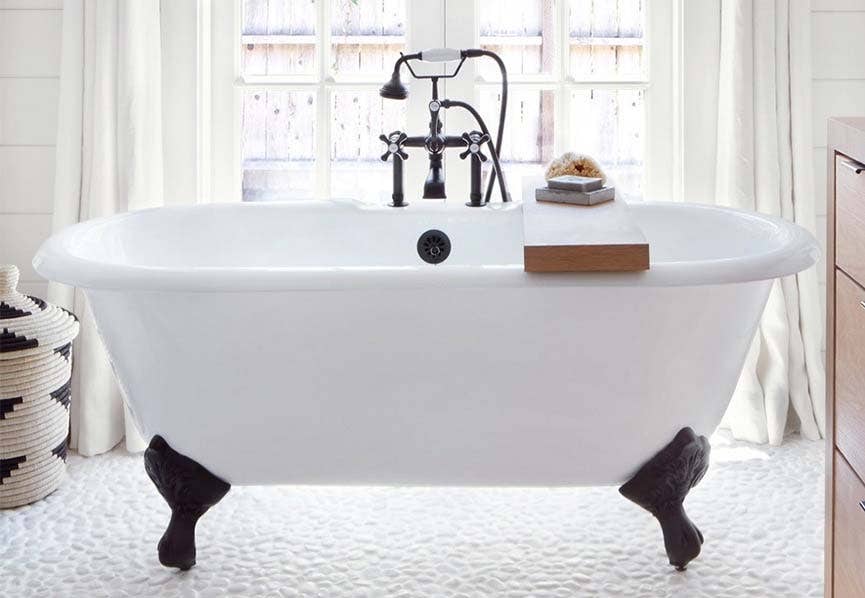 How To Clean A Cast Iron Tub Vintage, How To Clean Porcelain Enamel Bathtub